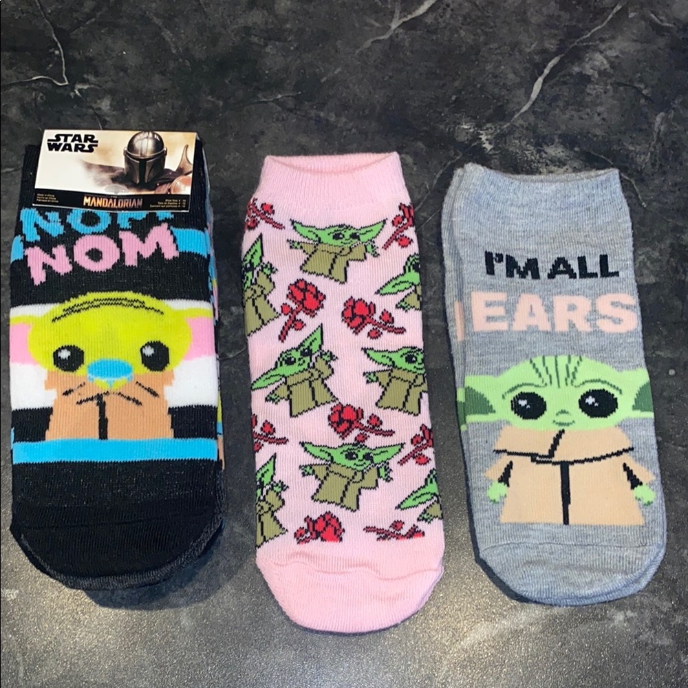 7 Pairs Star Wars The Mandalorian Baby Yoda Socks